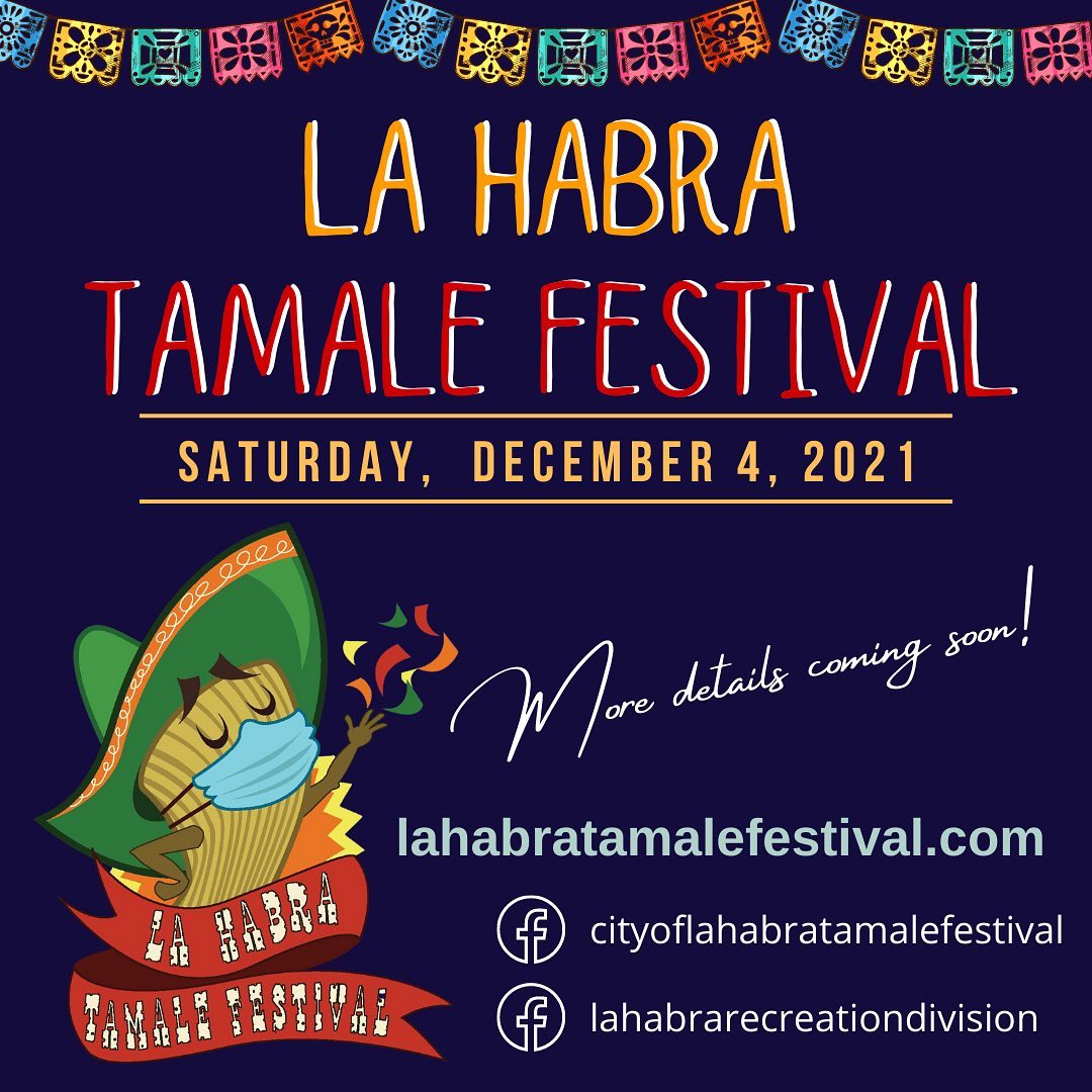 tamale festival flyer with dates, times