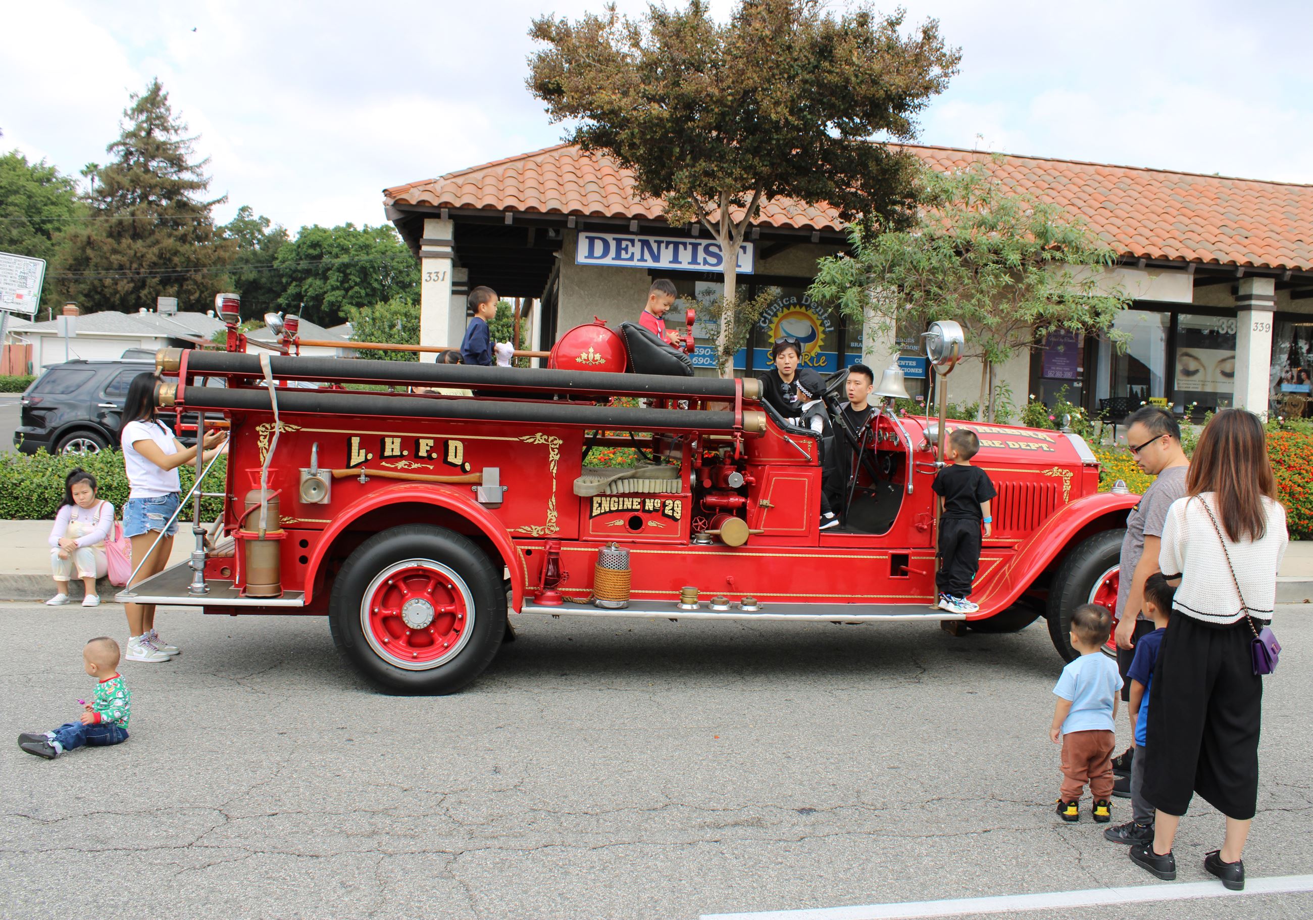 antique fire truck