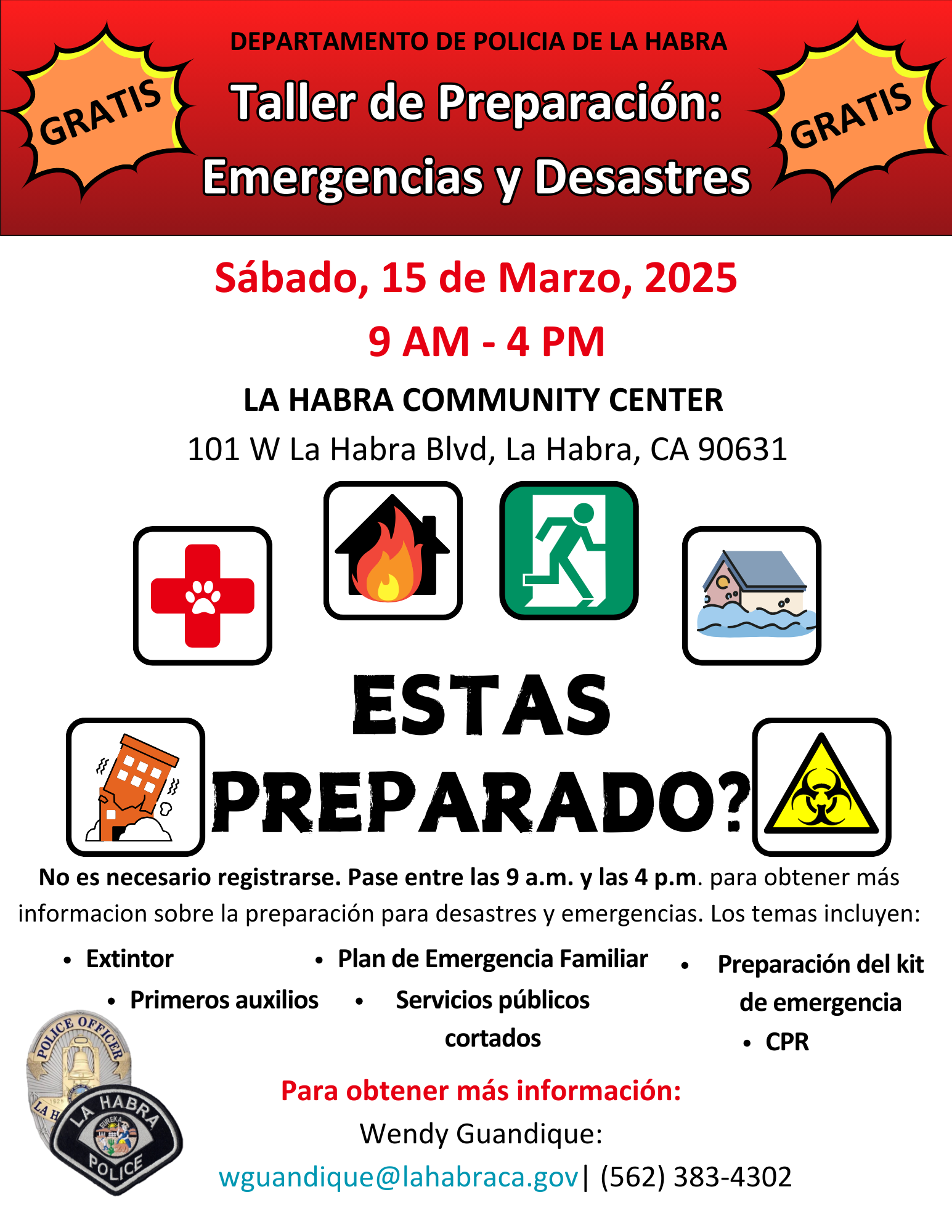 Emergency Preparedness Fyler-Spanish