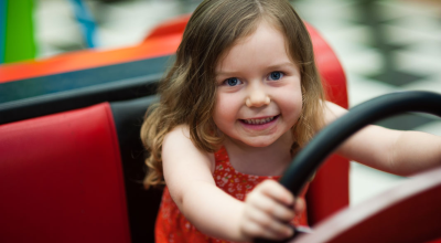 Little Girl Driving